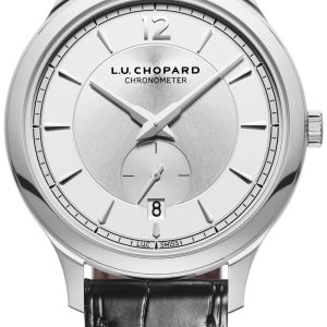 Chopard Herrklocka 168583-3001 L.U.C Silverfärgad/Läder Ø40 mm