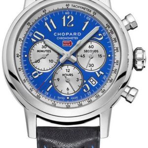 Chopard Herrklocka 168589-3010 Mille Miglia Blå/Läder Ø42 mm