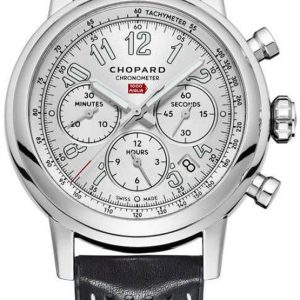 Chopard Herrklocka 168589-3012 Mille Miglia Silverfärgad/Läder Ø42