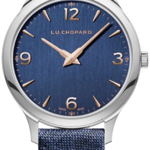 Chopard Herrklocka 168592-3002 L.U.C Blå/Läder Ø40 mm