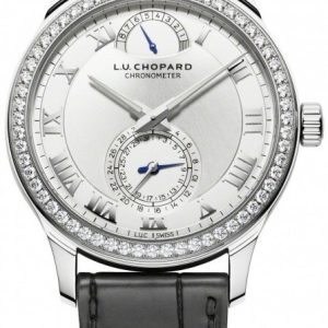 Chopard Herrklocka 171926-1001 L.U.C Silverfärgad/Läder Ø43 mm