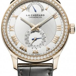 Chopard Herrklocka 171926-5001 L.U.C Silverfärgad/Läder Ø43 mm