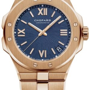 Chopard Herrklocka 295363-5001 Alpine Eagle Blå/18 karat roséguld