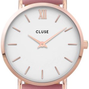 Cluse 99999 Damklocka CW0101203006 Vit/Läder Ø33 mm