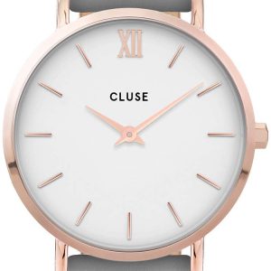 Cluse 99999 Damklocka CW0101203010 Vit/Läder Ø33 mm