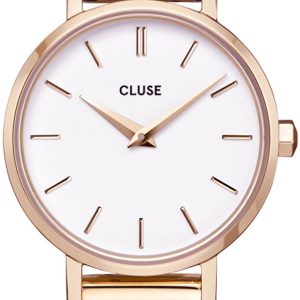 Cluse 99999 Damklocka CW0101211003 Vit/Roséguldstonat stål Ø28 mm