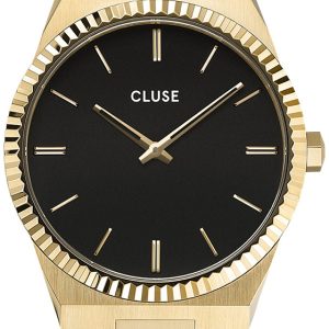 Cluse 99999 Damklocka CW0101503007 Svart/Gulguldtonat stål Ø40 mm