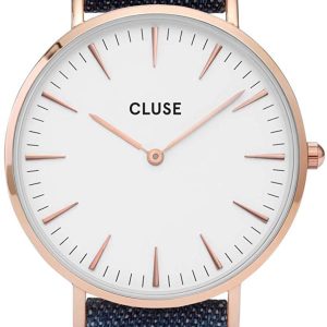 Cluse Damklocka CL18025 La Boheme Vit/Läder Ø38 mm