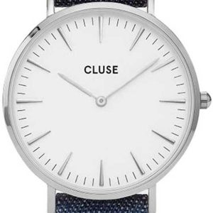 Cluse Damklocka CL18229 La Boheme Vit/Läder Ø38 mm