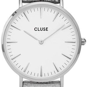 Cluse Damklocka CL18233 La Boheme Vit/Läder Ø38 mm