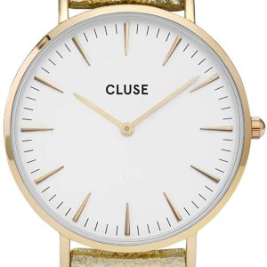 Cluse Damklocka CL18421 La Boheme Vit/Läder Ø38 mm