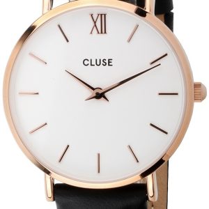 Cluse Damklocka CL30003 Minuit Vit/Läder Ø33 mm