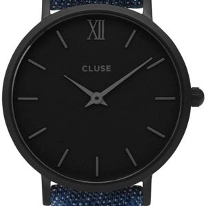 Cluse Damklocka CL30031 Minuit Svart/Läder Ø33 mm