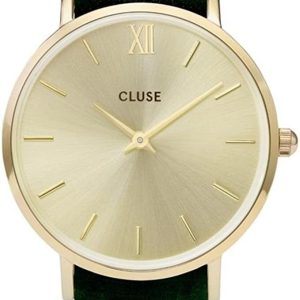 Cluse Damklocka CL30040 Minuit Guldtonad/Textil Ø33 mm