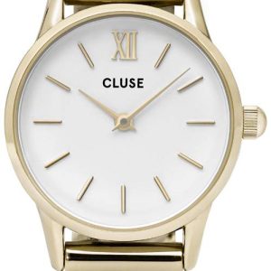 Cluse Damklocka CL50007 La Vedette Vit/Gulguldtonat stål Ø24 mm