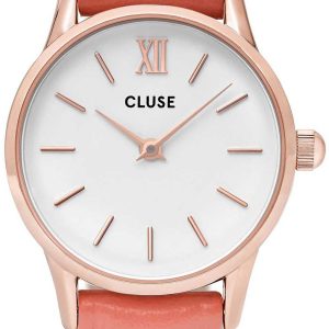 Cluse Damklocka CL50025 La Vedette Vit/Läder Ø24 mm