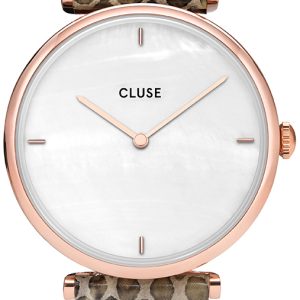 Cluse Damklocka CL61007 Triomphe Vit/Läder Ø33 mm