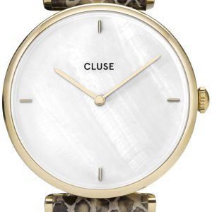 Cluse Damklocka CL61008 Triomphe Vit/Läder Ø33 mm