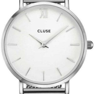 Cluse Damklocka CS1401101028 Minuit Vit/Stål Ø33 mm