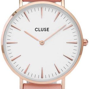 Cluse Damklocka CW0101201012 La Boheme Vit/Läder Ø38 mm