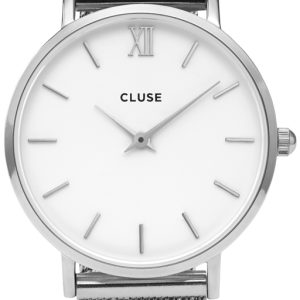 Cluse Damklocka CW0101203002 Minuit Vit/Stål Ø33 mm