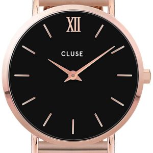 Cluse Damklocka CW0101203003 Svart/Roséguldstonat stål Ø33 mm