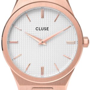 Cluse Damklocka CW0101210001 Vit/Roséguldstonat stål Ø33 mm