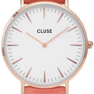 Cluse La Boheme Damklocka CL18032 Vit/Läder Ø38 mm