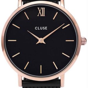 Cluse Minuit Damklocka CW0101203024 Svart/Stål Ø33 mm