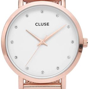 Cluse Pavane Damklocka CL18303 Vit/Roséguldstonat stål Ø38 mm