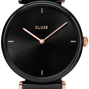 Cluse Triomphe Damklocka CW0101208004 Svart/Stål Ø33 mm