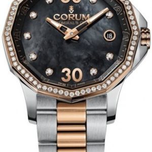 Corum Damklocka 082.101.29-V200 PN10 Admirals Cup Legend 38 Vit/Stål