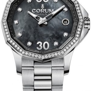 Corum Damklocka 082.101.47-V200 PN11 Admirals Cup Legend 38 Vit/Stål