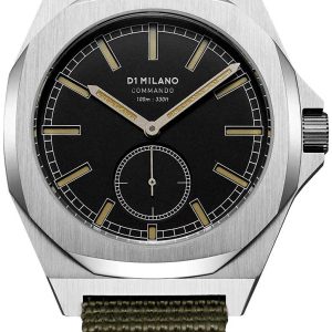 D1 Milano Herrklocka MTNJ03 Commando Svart/Textil Ø38 mm