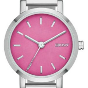 DKNY Bangle Damklocka NY2360 Rosa/Stål Ø24 mm