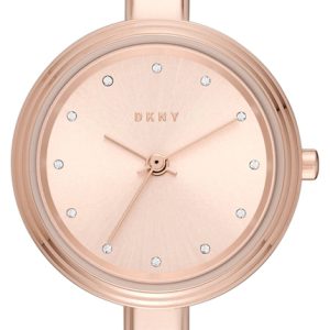 DKNY Bangle Damklocka NY2600 Roséguldstonad/Roséguldstonat stål