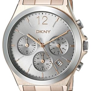 DKNY Chronograph Damklocka NY2453 Silverfärgad/Roséguldstonat stål