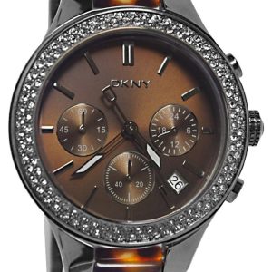 DKNY Chronograph Damklocka NY8668 Brun/Stål Ø38 mm