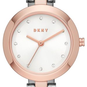 DKNY City Link Damklocka NY2919 Vit/Roséguldstonat stål Ø26 mm