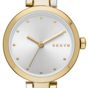 DKNY Crosswalk Damklocka NY2790 Silverfärgad/Guldtonat stål Ø26 mm