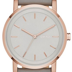 DKNY Damklocka NY2341 Soho Grå/Läder Ø34 mm