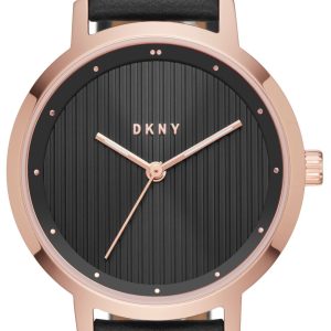 DKNY Damklocka NY2641 The Modernist Svart/Läder Ø32 mm