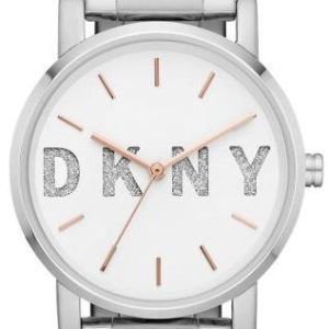 DKNY Damklocka NY2681 Soho Vit/Stål Ø34 mm