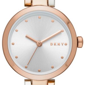 DKNY Damklocka NY2791 Crosswalk Silverfärgad/Roséguldstonat stål