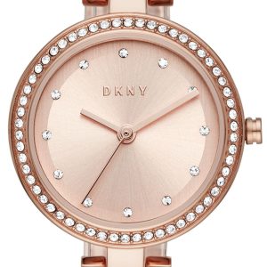 DKNY Damklocka NY2826 City Link Roséguldstonad/Roséguldstonat stål