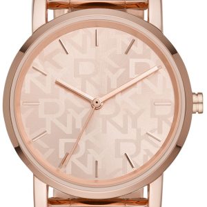 DKNY Damklocka NY2854 Soho Roséguldstonad/Roséguldstonat stål Ø34