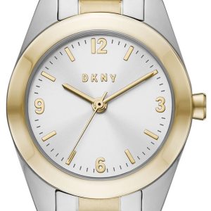 DKNY Damklocka NY2922 Nolita Silverfärgad/Guldtonat stål Ø26 mm