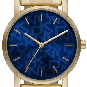 DKNY Damklocka NY2969 Soho Blå/Guldtonat stål Ø34 mm