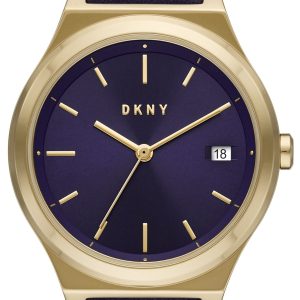 DKNY Damklocka NY2971 Parsons Blå/Läder Ø34 mm