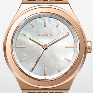 DKNY Damklocka NY2977 Parsons Flerfärgad/Roséguldstonat stål Ø28